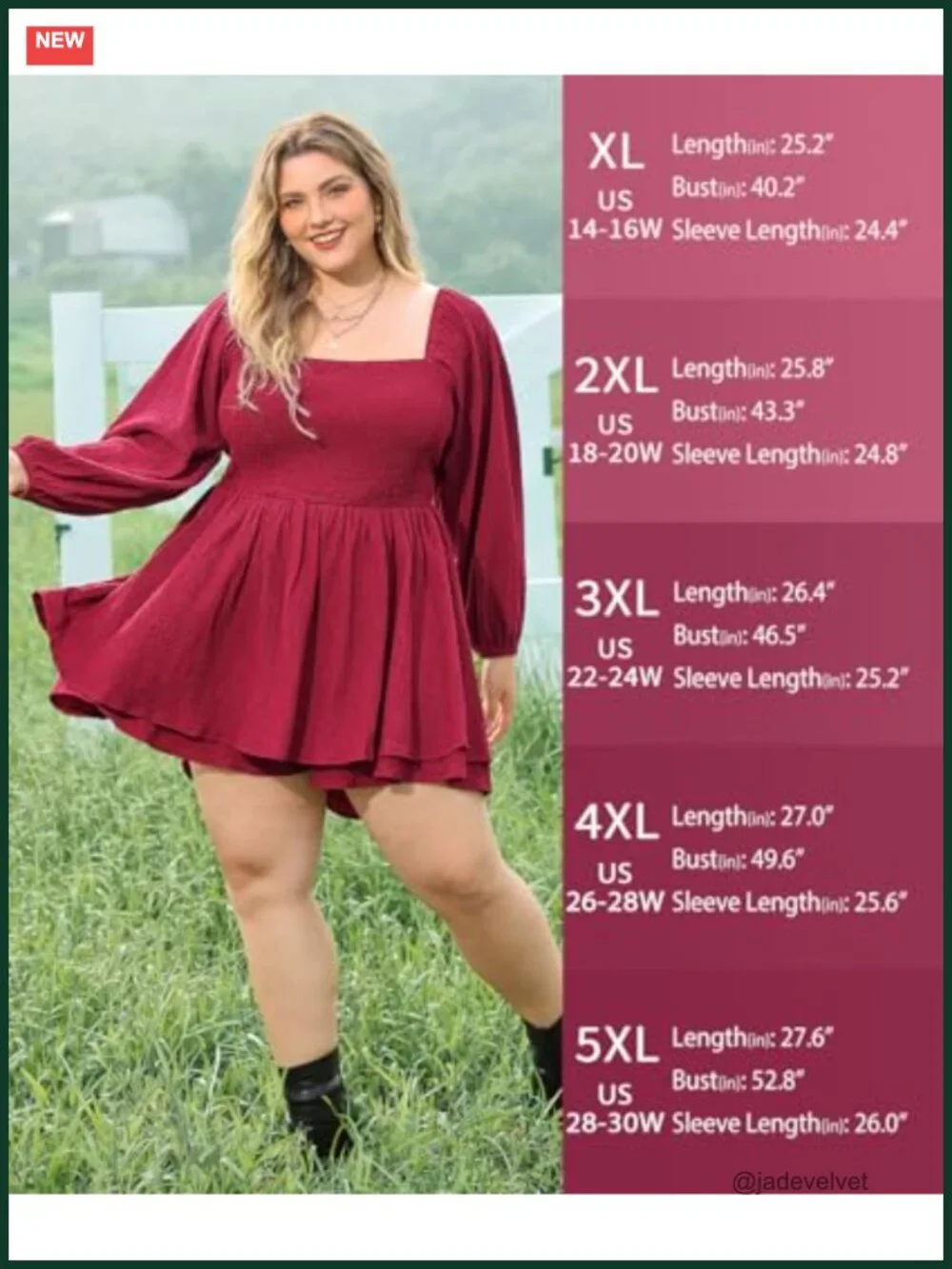 Plus Size Square Neck Puff Sleeve Mini Dress A-Line Tiered Flowy